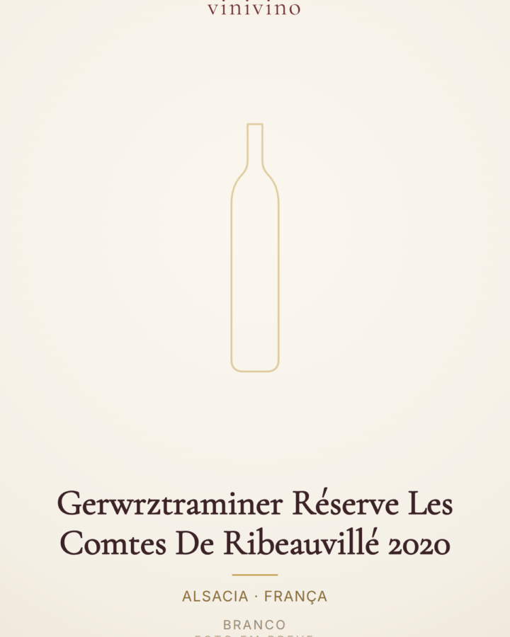 Gerwrztraminer Réserve Les Comtes De Ribeauvillé 2020