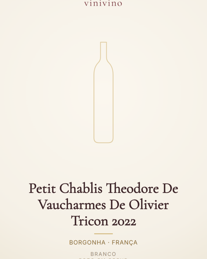 Petit Chablis Theodore De Vaucharmes De Olivier Tricon 2022