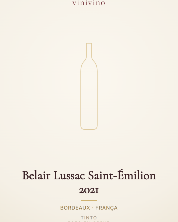 Belair Lussac Saint-Émilion 2021