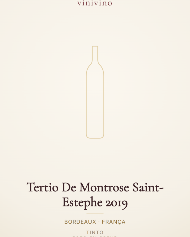 Tertio De Montrose Saint-Estephe 2019