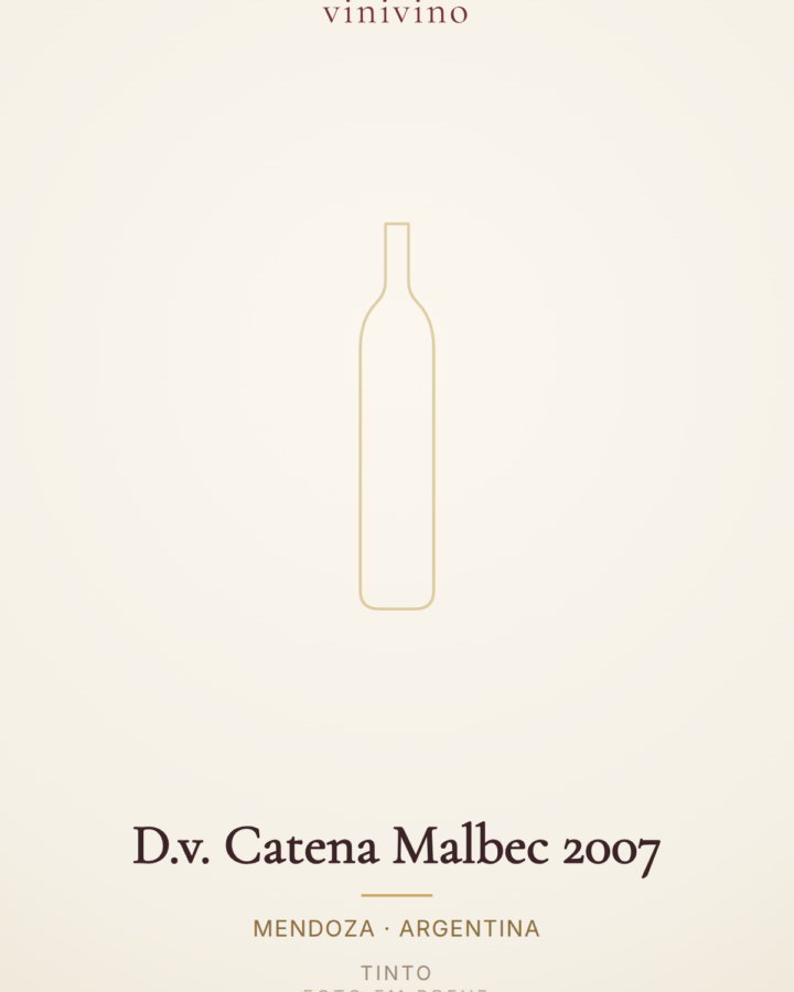 D.v. Catena Malbec 2007