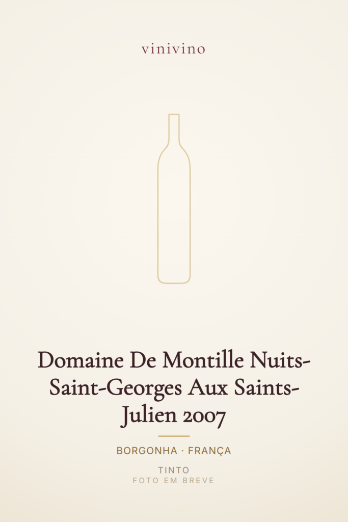 Domaine De Montille Nuits-Saint-Georges Aux Saints-Julien 2007